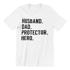 Husband Father's Day Shirt, Husband Dad Protector Hero Shirt