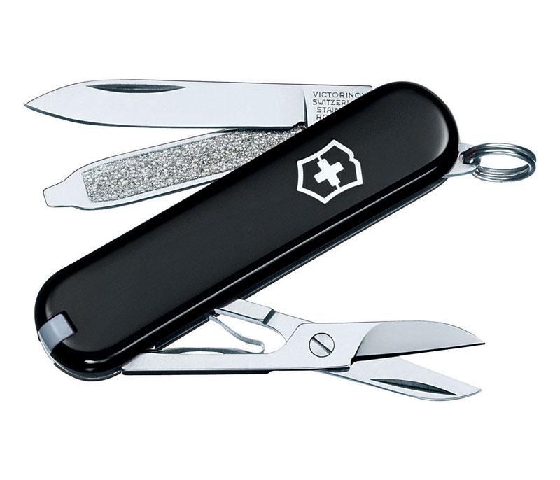Victorinox Swiss Army  Classic SD  Black  Stainless Steel  2.25 in.