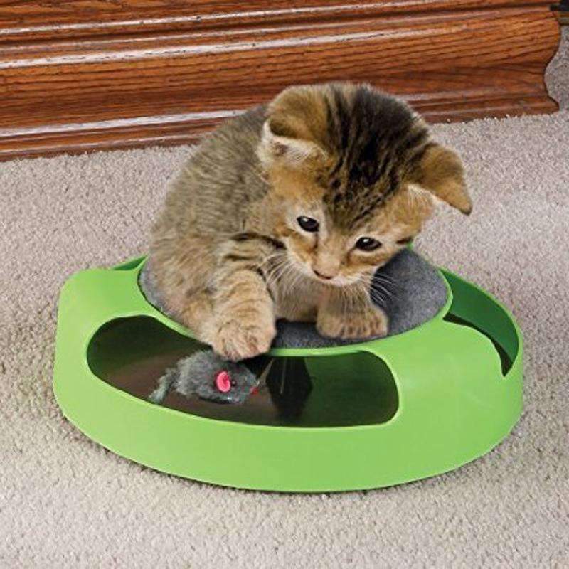 Pet Supplies Cat Plastic Catch the Mouse Interactive Turntable Pet
