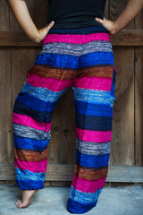 Striped Harem Pants, Hippie Pants, Boho Pants, Striped Pants