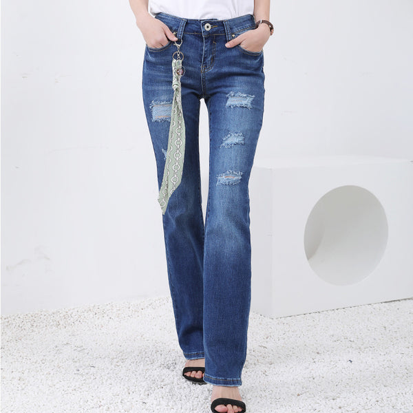 High quality skinny elastic women's jeans